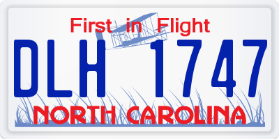 NC license plate DLH1747
