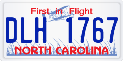 NC license plate DLH1767
