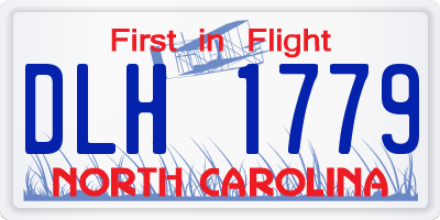 NC license plate DLH1779