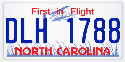 NC license plate DLH1788