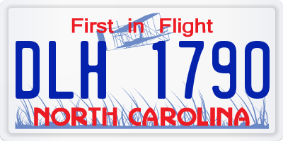NC license plate DLH1790