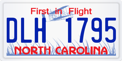 NC license plate DLH1795