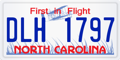 NC license plate DLH1797