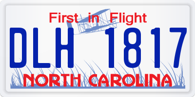 NC license plate DLH1817