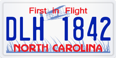NC license plate DLH1842