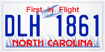 NC license plate DLH1861