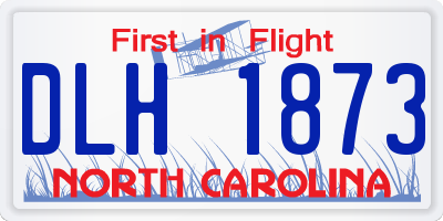 NC license plate DLH1873