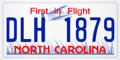NC license plate DLH1879