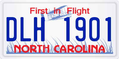 NC license plate DLH1901