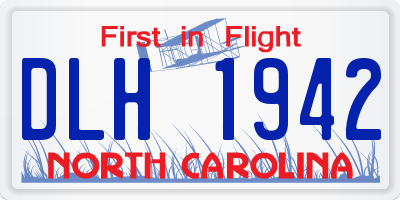 NC license plate DLH1942