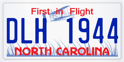 NC license plate DLH1944