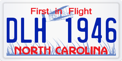 NC license plate DLH1946