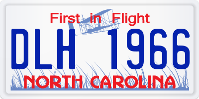 NC license plate DLH1966