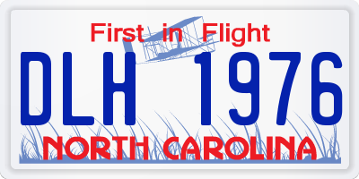 NC license plate DLH1976