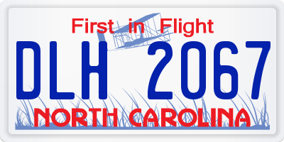 NC license plate DLH2067
