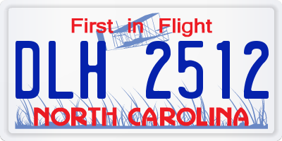 NC license plate DLH2512