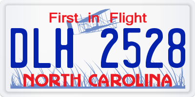 NC license plate DLH2528