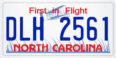 NC license plate DLH2561
