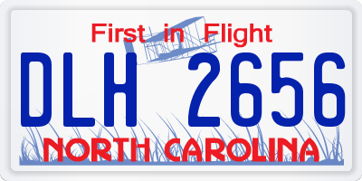 NC license plate DLH2656