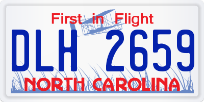 NC license plate DLH2659
