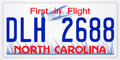 NC license plate DLH2688