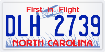 NC license plate DLH2739