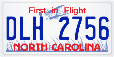NC license plate DLH2756