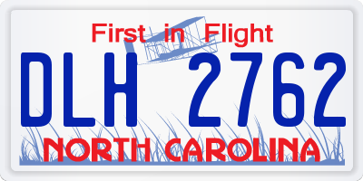 NC license plate DLH2762