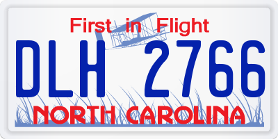 NC license plate DLH2766