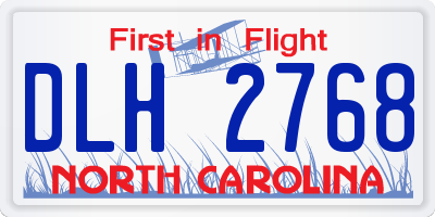 NC license plate DLH2768