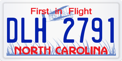 NC license plate DLH2791