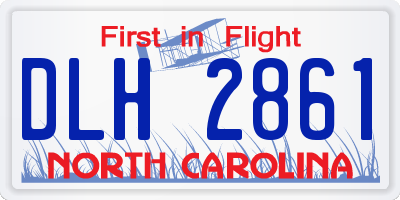 NC license plate DLH2861