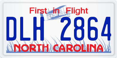 NC license plate DLH2864