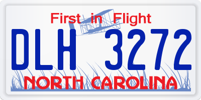 NC license plate DLH3272