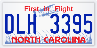 NC license plate DLH3395