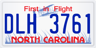 NC license plate DLH3761
