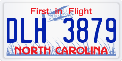NC license plate DLH3879