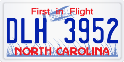 NC license plate DLH3952
