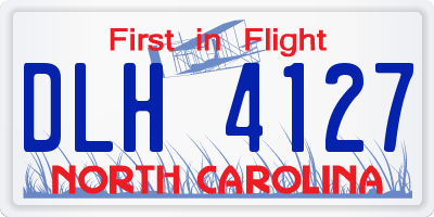 NC license plate DLH4127