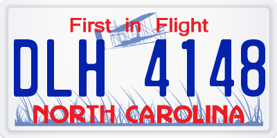 NC license plate DLH4148