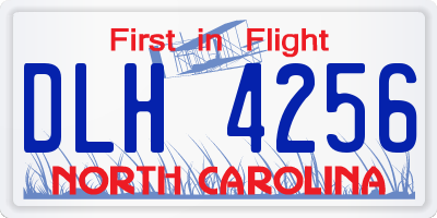 NC license plate DLH4256