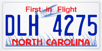 NC license plate DLH4275