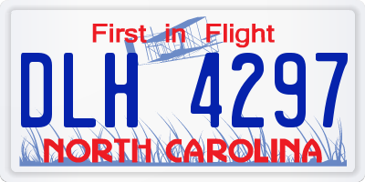 NC license plate DLH4297