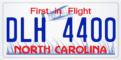 NC license plate DLH4400