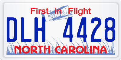 NC license plate DLH4428