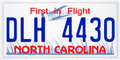 NC license plate DLH4430