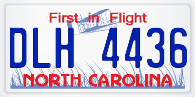 NC license plate DLH4436