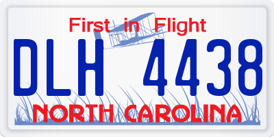 NC license plate DLH4438