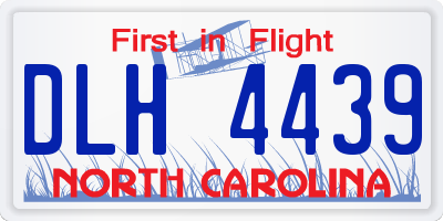 NC license plate DLH4439