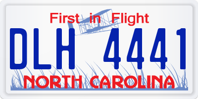 NC license plate DLH4441